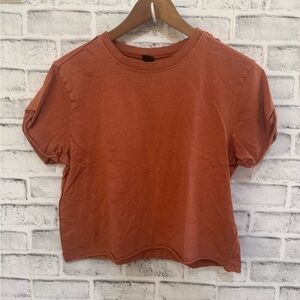 Women’s Wild Fable Orange short sleeve loose fit crop top t-shirt Size Medium